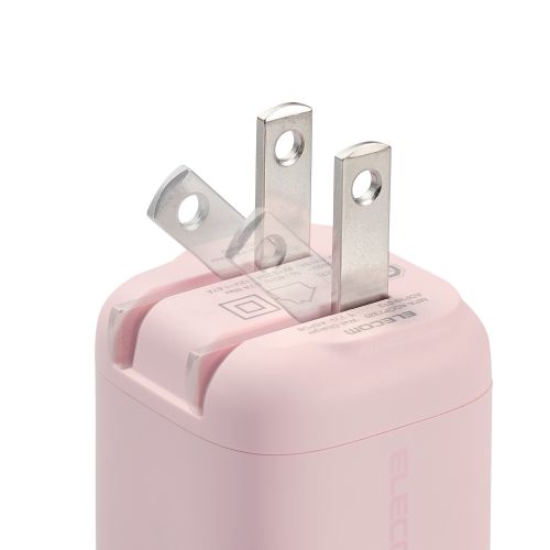 AC充電器/スマホ・タブレット用/USB Power Delivery/20W/USB-C1ポート/ピンク