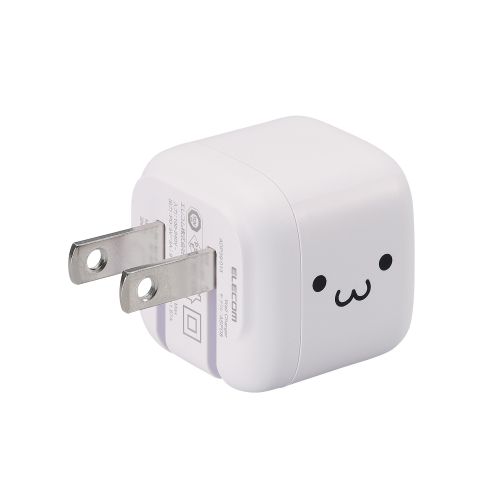 AC充電器/スマホ・タブレット用/USB Power Delivery/20W/USB-C1ポート/しろちゃん