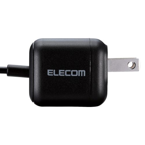 AC充電器/スマホ・タブレット用/USB Power Delivery/20W/USB-Cケーブル一体/1.5m/ブラック