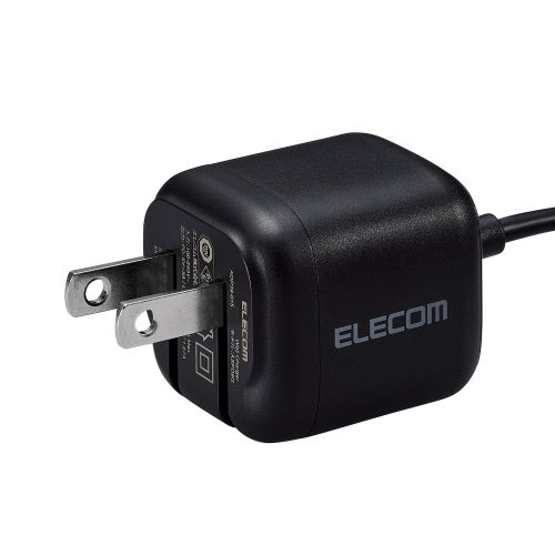 AC充電器/スマホ・タブレット用/USB Power Delivery/20W/USB-Cケーブル一体/1.5m/ブラック