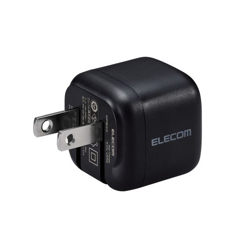 AC充電器/スマホ・タブレット用/USB Power Delivery/20W/USB-C1ポート/C-Cケーブル付属/1.5m/ブラック