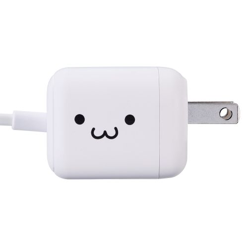 AC充電器/スマホ・タブレット用/USB Power Delivery/30W/USB-Cケーブル一体/1.5m/しろちゃん