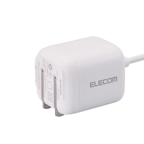 AC充電器/スマホ・タブレット用/USB Power Delivery/30W/USB-Cケーブル一体/1.5m/ホワイト