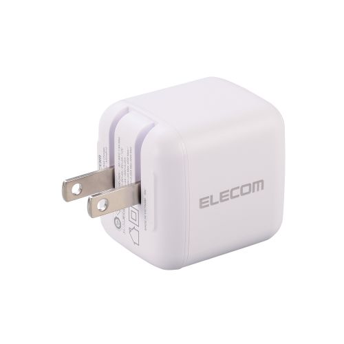 AC充電器/スマホ・タブレット用/USB Power Delivery/65W/USB-C1ポート/ホワイト