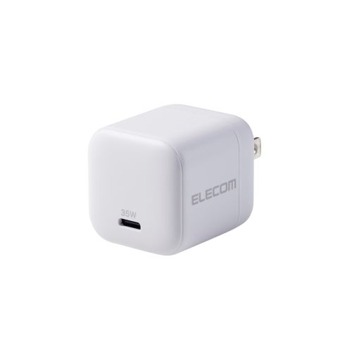 AC充電器/USB充電器/USB PD対応/35W/USB-C×1/スイングプラグ/ホワイト