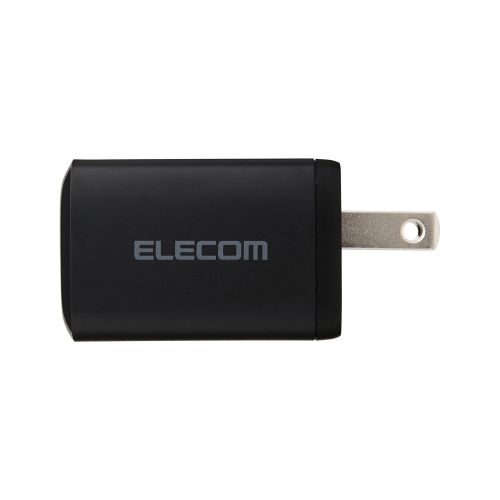 AC充電器/USB充電器/USB PD対応/30W/USB-C×2/スイングプラグ/ブラック