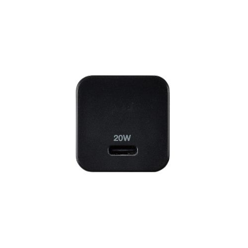 LightningAC充電器/USB Power Delivery対応/20W/USB-C1ポート/USB-C - Lightningケーブル付属/スイングプラグ/1.5m/ブラック