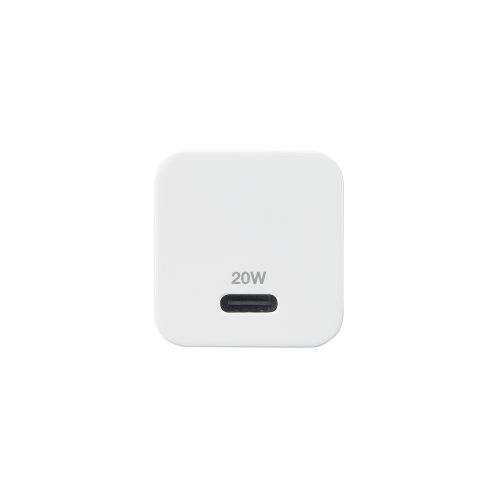 LightningAC充電器/USB Power Delivery対応/20W/USB-C1ポート/USB-C - Lightningケーブル付属/スイングプラグ/1.5m/ホワイト