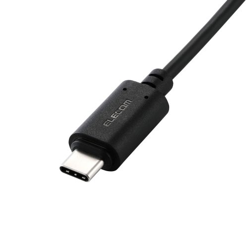 USB-A to USB Type-Cケーブル/着脱式マグネット/最大15W/ブレーカー搭載/1.0m/ブラック