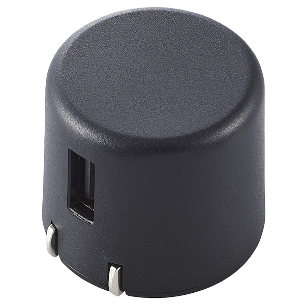 スマートフォン・タブレット用AC充電器/USB-Aメス1ポート/1.8A出力/ブラック