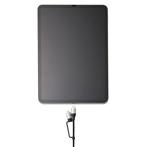 4in1 USBケーブル/USB-A+USB-C/Micro-B+USB-C/USB Power Delivery対応/1.0m/ブラック