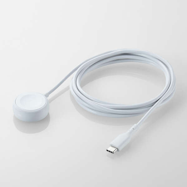 Apple Watch磁気充電ケーブル/高速充電対応/スタンダードタイプ/USB Type-C/2.0m/ホワイト