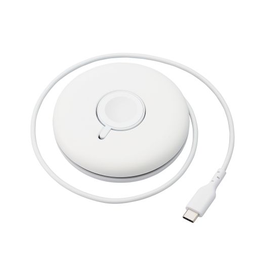 Apple Watch磁気充電ケーブル/高速充電対応/スタンドタイプ/USB Type-C/ホワイト