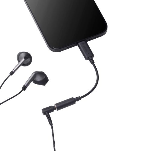 音声変換ケーブル/USB Type-C to 3.5mmステレオミニ端子/DAC搭載/ブラック