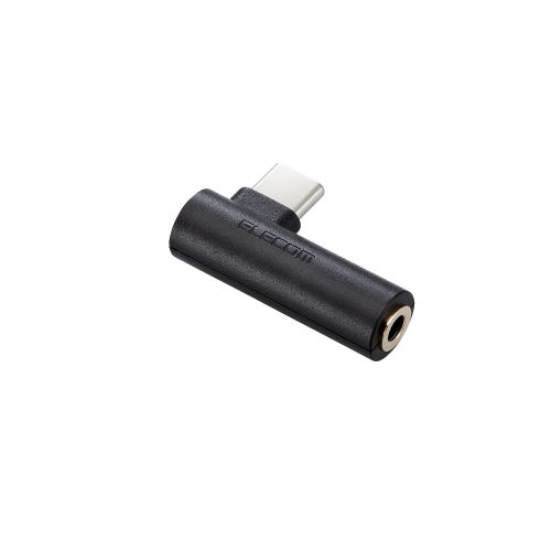 音声変換アダプター/直挿し/USB Type-C to 3.5mmステレオミニ端子/DAC搭載/ブラック