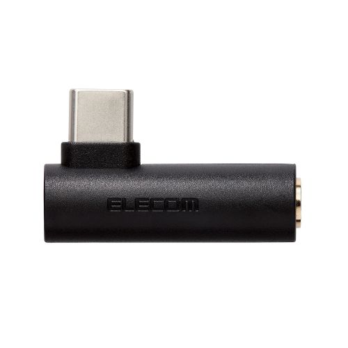 音声変換アダプター/直挿し/USB Type-C to 3.5mmステレオミニ端子/DAC搭載/ブラック