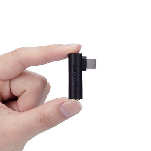音声変換アダプター/直挿し/USB Type-C to 3.5mmステレオミニ端子/DAC搭載/ブラック