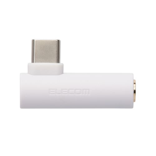 音声変換アダプター/直挿し/USB Type-C to 3.5mmステレオミニ端子/DAC搭載/ホワイト