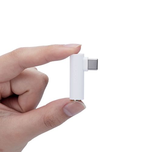 音声変換アダプター/直挿し/USB Type-C to 3.5mmステレオミニ端子/DAC搭載/ホワイト