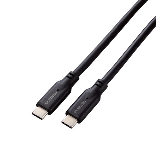 USB Type-C to USB Type-Cケーブル/USB10Gbps/100W対応/スタンダード/0.5m/ブラック