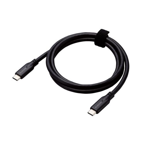 USB Type-C to USB Type-Cケーブル/USB10Gbps/100W対応/スタンダード/1.0m/ブラック