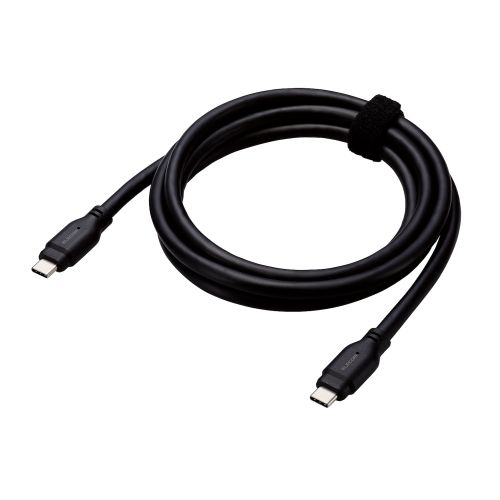 USB Type-C to USB Type-Cケーブル/USB10Gbps/100W対応/スタンダード/1.5m/ブラック