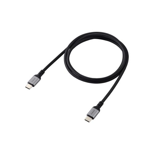 USB Type-C to USB Type-Cケーブル/USB Power Delivery対応/100W対応/メッシュ/1.0m/ブラック