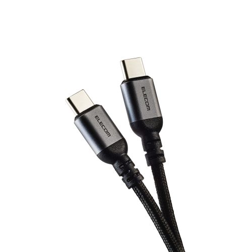 USB Type-C to USB Type-Cケーブル/USB Power Delivery対応/100W対応/メッシュ/1.0m/ブラック