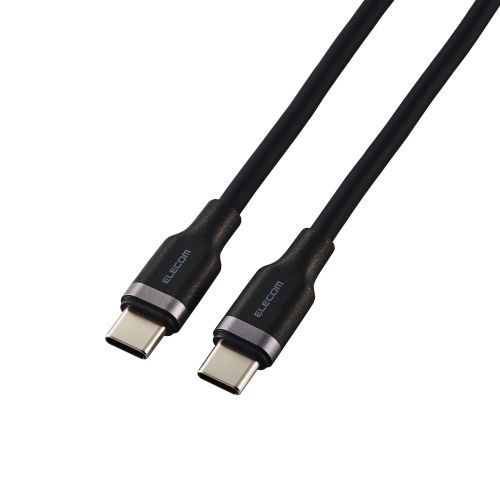 USB Type-C to USB Type-Cケーブル/USB Power Delivery対応/100W対応/なめらか/1.0m/ブラック