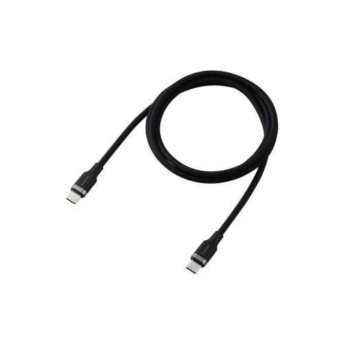 USB Type-C to USB Type-Cケーブル/USB Power Delivery対応/100W対応/なめらか/1.0m/ブラック