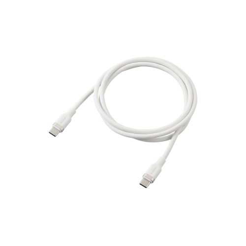 USB Type-C to USB Type-Cケーブル/USB Power Delivery対応/100W対応/なめらか/1.0m/ホワイト