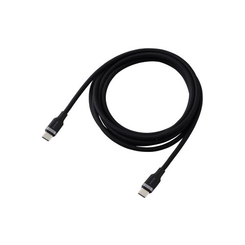 USB Type-C to USB Type-Cケーブル/USB Power Delivery対応/100W対応/なめらか/2.0m/ブラック