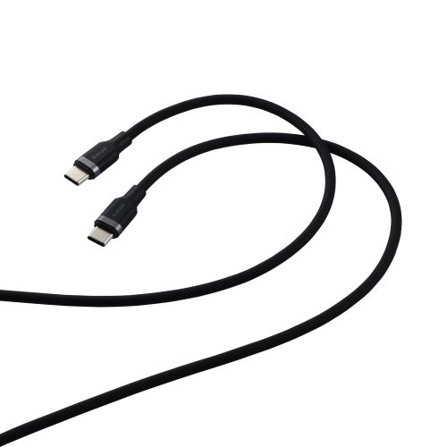 USB Type-C to USB Type-Cケーブル/USB Power Delivery対応/100W対応/なめらか/2.0m/ブラック