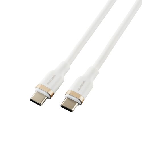 USB Type-C to USB Type-Cケーブル/USB Power Delivery対応/100W対応/なめらか/2.0m/ホワイト