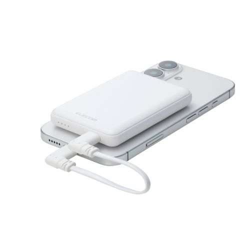 USB Type-C to USB Type-Cケーブル/フラット/L字/充電専用/USB Power Delivery対応/60W/0.1m/ホワイト