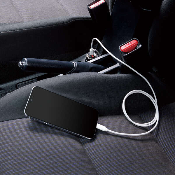 シガーチャージャー/超コンパクト/USB Power Delivery準拠/20W/USB-C1ポート/ブラック