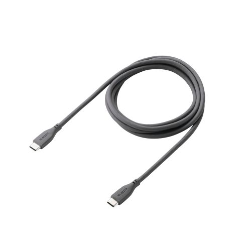 USB Type-C to USB Type-Cケーブル/シリコン/最大240W/1.5m/グレー