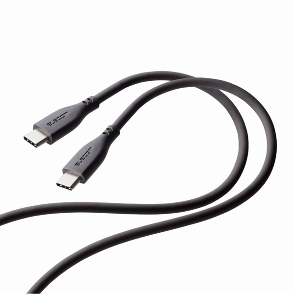 USB Type-C to USB Type-Cケーブル/USB Power Delivery対応/なめらか/1.0m/グレー