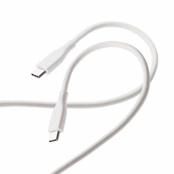 USB Type-C to USB Type-Cケーブル/USB Power Delivery対応/なめらか/2.0m/ホワイト