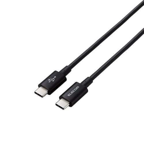 USB Type-C to USB Type-Cケーブル/USB Power Delivery対応/やわらか耐久/1.2m/ブラック