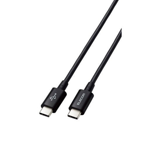 USB Type-C to USB Type-Cケーブル/USB Power Delivery対応/やわらか耐久/1.2m/ブラック