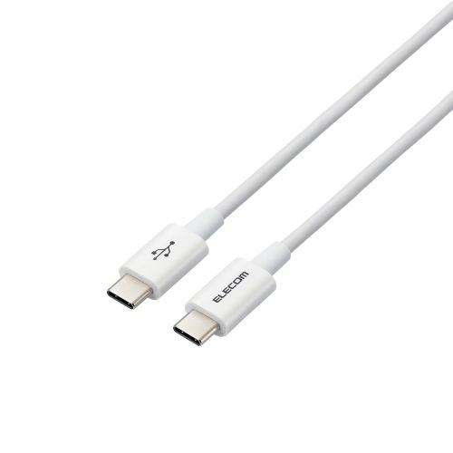 USB Type-C to USB Type-Cケーブル/USB Power Delivery対応/やわらか耐久/1.2m/ホワイト