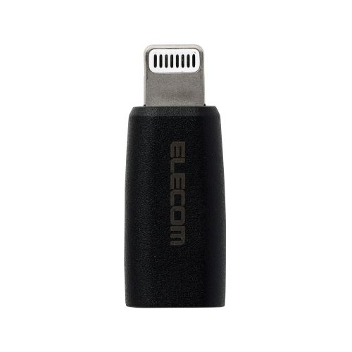 変換アダプタ/Type-C(メス)-Lightning(オス)/USB Power Delivery対応/ブラック