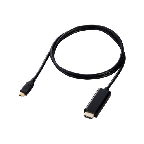 映像変換ケーブル/USB Type-C-HDMI/ミラーリング対応/60Hz/1.0m/ブラック