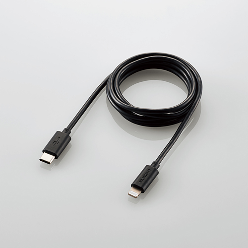 USB-C to Lightningケーブル/スタンダード/1.0m/ブラック