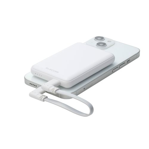 USB Type-C to Lightningケーブル/フラット/L字/USB Power Delivery対応/60W/0.1m/ホワイト