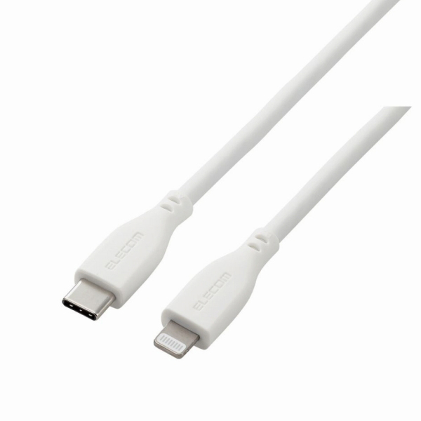 USB Type-C to Lightningケーブル/USB Power Delivery対応/なめらか/1.0m/ホワイト