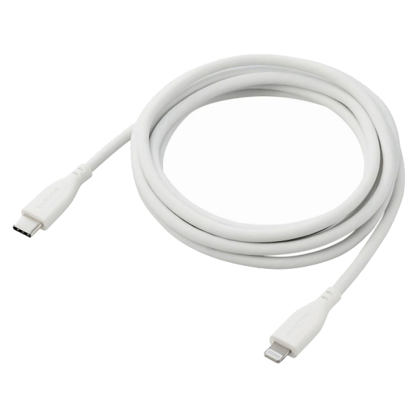 USB Type-C to Lightningケーブル/USB Power Delivery対応/なめらか/2.0m/ホワイト