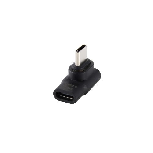 USB Type-Cアダプタ/着脱式マグネット/L字/最大100W/ブレーカー搭載/ブラック