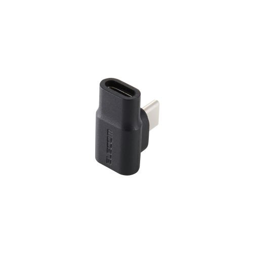 USB Type-Cアダプタ/着脱式マグネット/L字/最大100W/ブレーカー搭載/ブラック